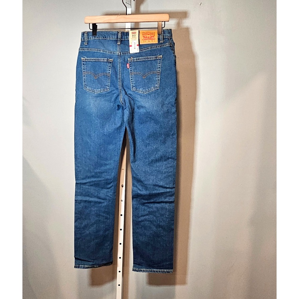 NEW Levi's 511 Boys Performance Slim Fit Size 20 (30/32) Straight Leg Jeans - Picture 2 of 8